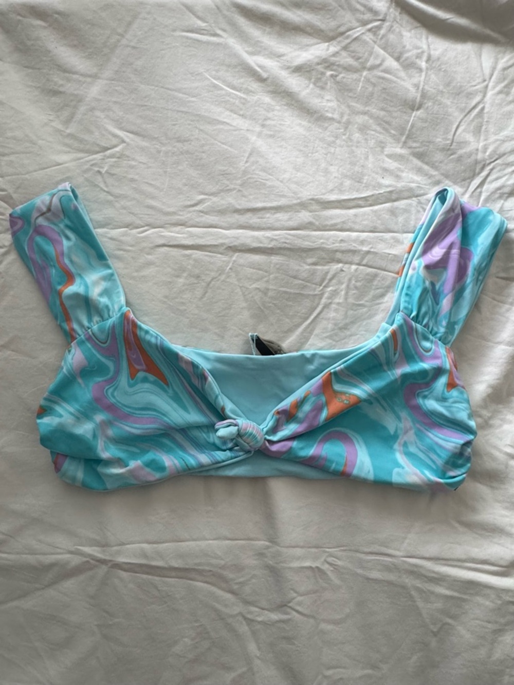 PINK Victoria's Secret Swirl Bikini Top - Aqua, Lavender & Coral